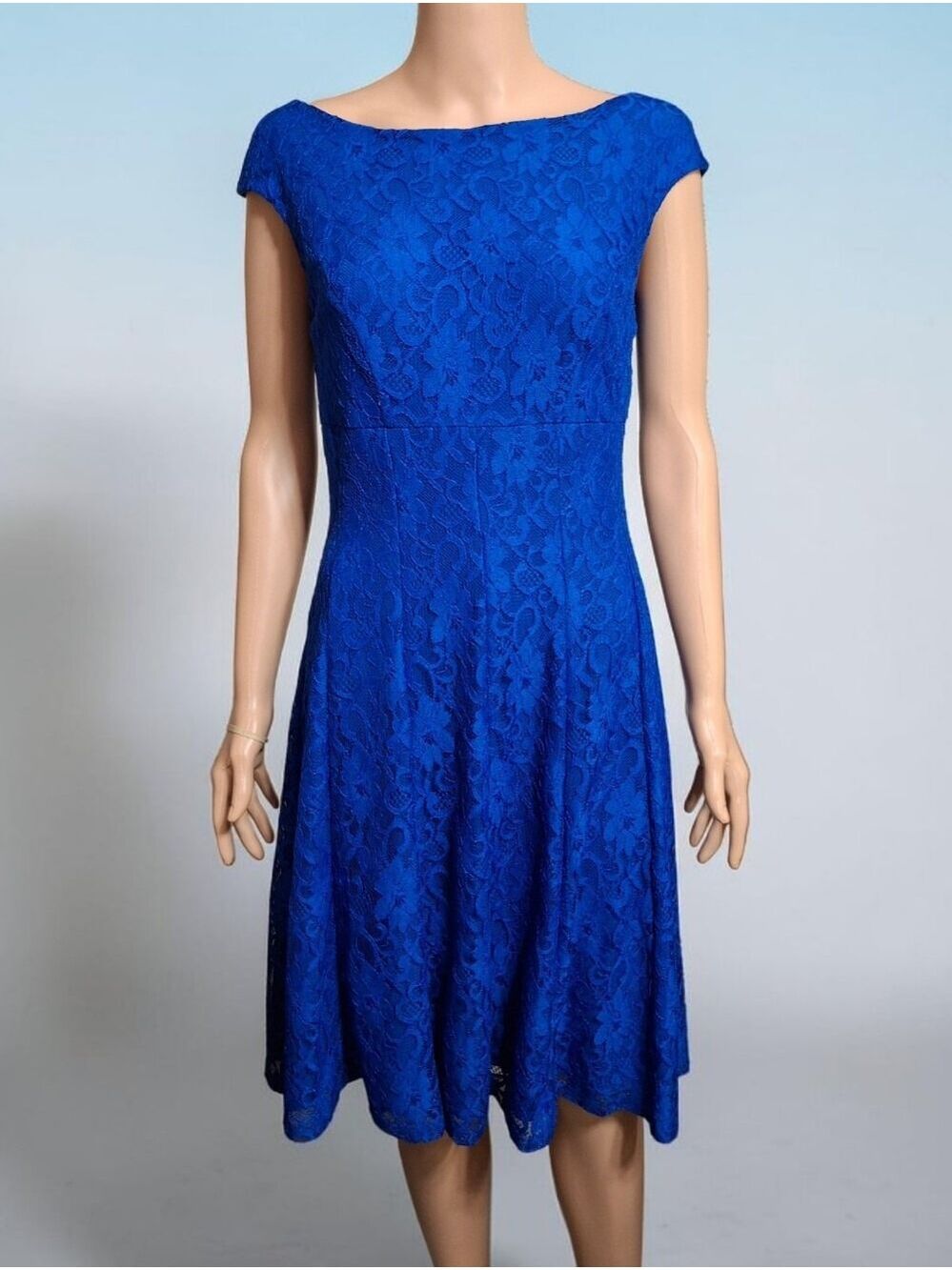 Ralph Lauren Green Label Lace Skater midi dress Prom Wedding Date night Sz 4